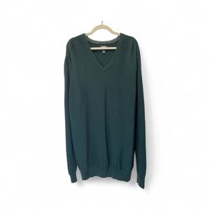 Land’s End Men's Green Wool Sweater Size XXL